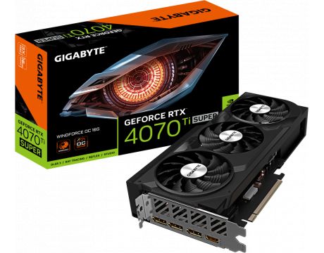 GIGABYTE GeForce RTX 4070 Ti Super 16GB Windwforce OC DLSS 3 на супер цени