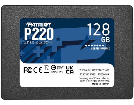 128GB SSD Patriot P220 на супер цени