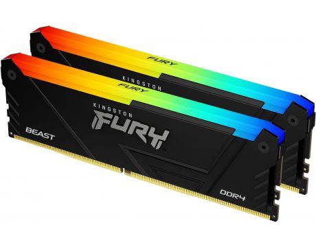 2x8GB DDR4 3600 Kingston FURY Beast RGB Intel XMP на супер цени