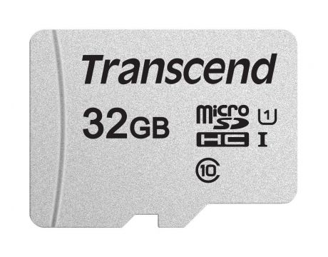 32GB microSDHC Transcend USD300S + SD Adapter, черен/сребрист на супер цени