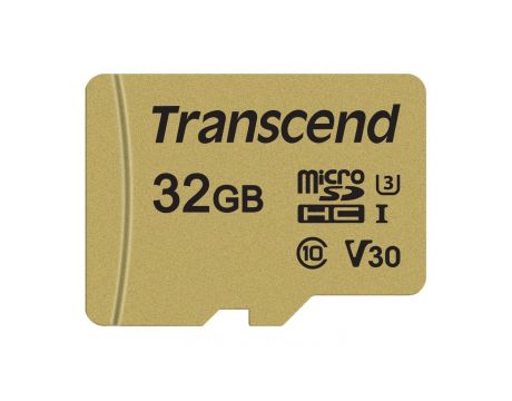 32GB microSDHC Transcend TS32GUSD500S, златист на супер цени