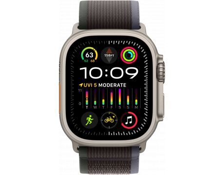 Apple Watch Ultra 2 GPS, Cellular, 49 мм, M/L, Titanium, Blue-Black на супер цени