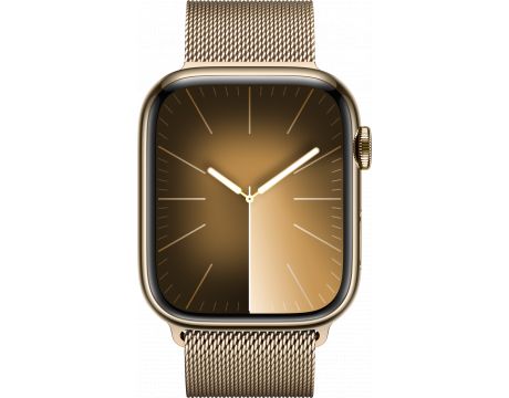 Apple Watch Series 9 GPS, Cellular, 45 мм, Stainless Steel, Gold на супер цени