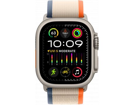Apple Watch Ultra 2 GPS, Cellular, 49 мм, S/M, Titanium, Orange-Beige на супер цени