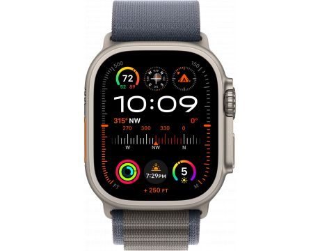 Apple Watch Ultra 2 GPS, Cellular, 49 мм, S, Titanium, Blue на супер цени