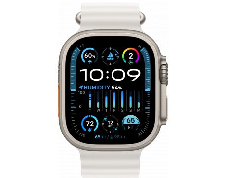 Apple Watch Ultra 2 GPS, Cellular, 49 мм, Titanium, White на супер цени