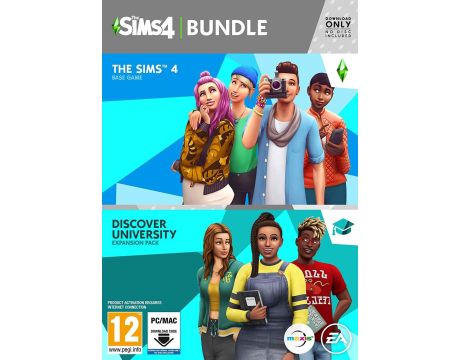 The Sims 4 + Discover University Bundle (PC) на супер цени