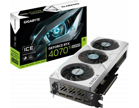 GIGABYTE GeForce RTX 4070 Ti Super 16GB EAGLE ICE OC DLSS 3 на супер цени
