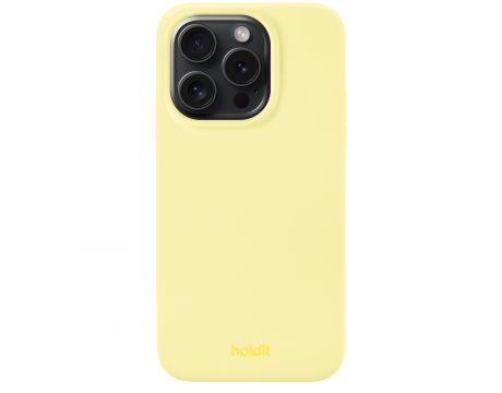 Holdit Silicone за Apple iPhone 15 Pro, жълт на супер цени