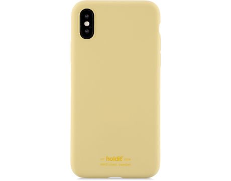 Holdit Silicone за Apple iPhone X/Xs, жълт на супер цени