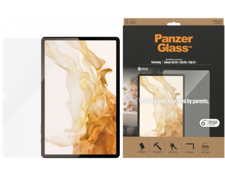PanzerGlass UWF за Samsung Galaxy Tab S7 Plus/S8 Plus/S9 Plus, прозрачен на супер цени