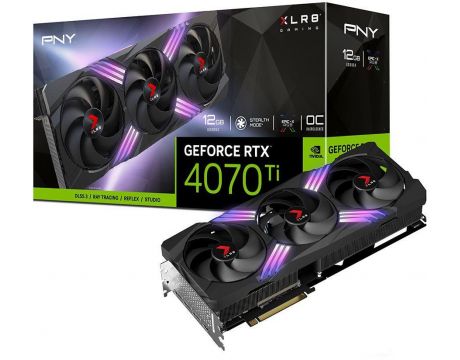 PNY GeForce RTX 4070 Ti 12GB XLR8 Gaming Verto TF OC DLSS 3 на супер цени