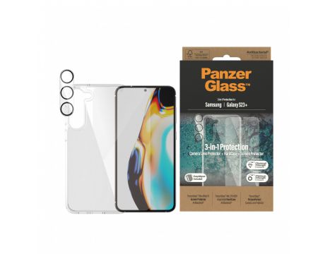 PanzerGlass 3-in-1 за Samsung Galaxy S23+ на супер цени