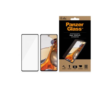 PanzerGlass CaseFriendly за Xiaomi 11t Pro 5G, прозрачен/черен на супер цени
