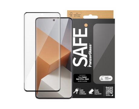 SAFE UWF за Xiaomi Redmi Note 13 Pro+ 5G, прозрачен/черен на супер цени