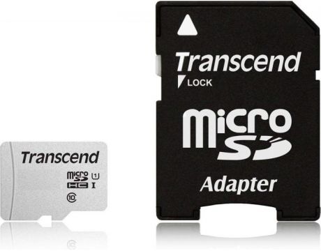 256GB microSDHC Transcend USD300S + SD Adapter, сив на супер цени