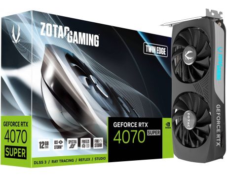 Zotac GeForce RTX 4070 Super 12GB Gaming Twin Edge DLSS 3.5 на супер цени