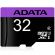32GB microSDHC ADATA + SD адаптер, черен изображение 3