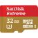 32GB microSDHC SanDisk Extreme + SD Adapter, червен /златист на супер цени