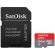 64GB microSDHC SanDisk Ultra, сив/червен + SD адаптер на супер цени